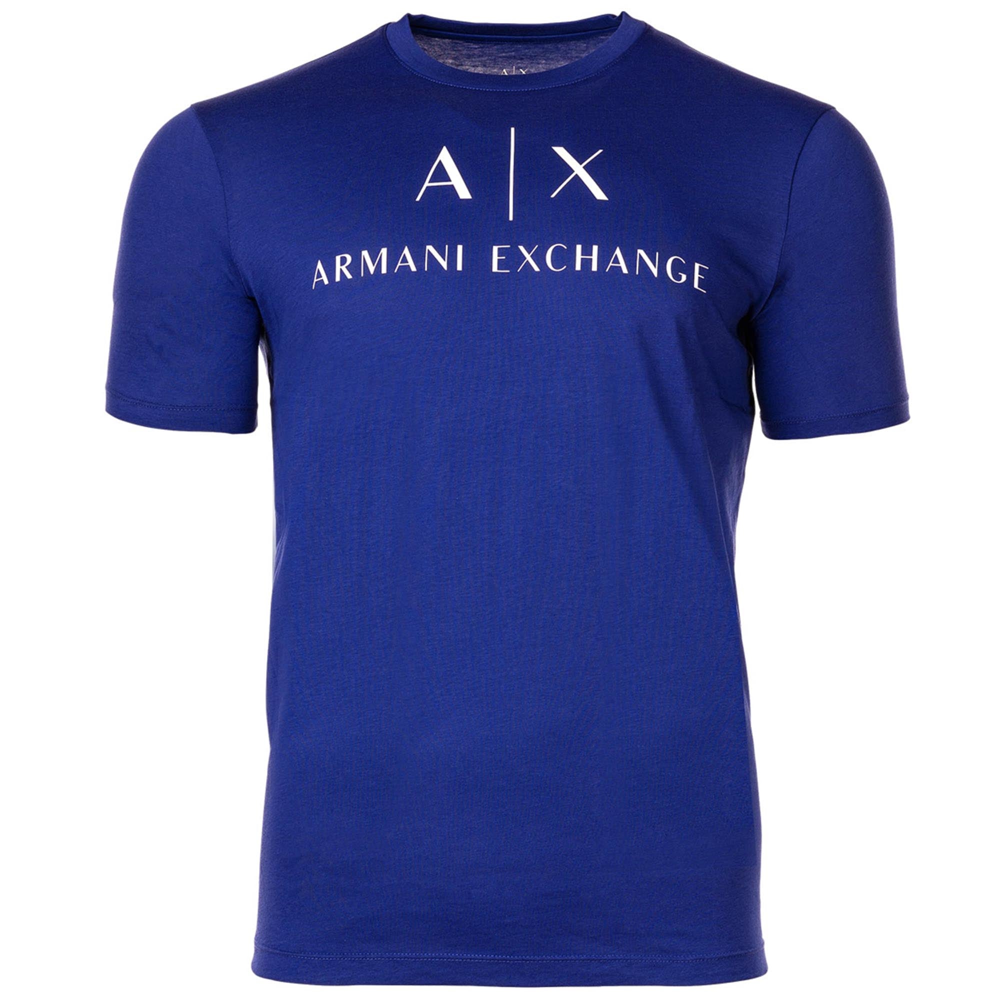 A|X ARMANI EXCHANGE Herren T-Shirt - Schriftzug, Rundhals, Cotton Stretch