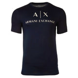 A|X ARMANI EXCHANGE Herren T-Shirt - Schriftzug, Rundhals, Cotton Stretch