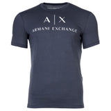 A|X ARMANI EXCHANGE Herren T-Shirt - Schriftzug, Rundhals, Cotton Stretch