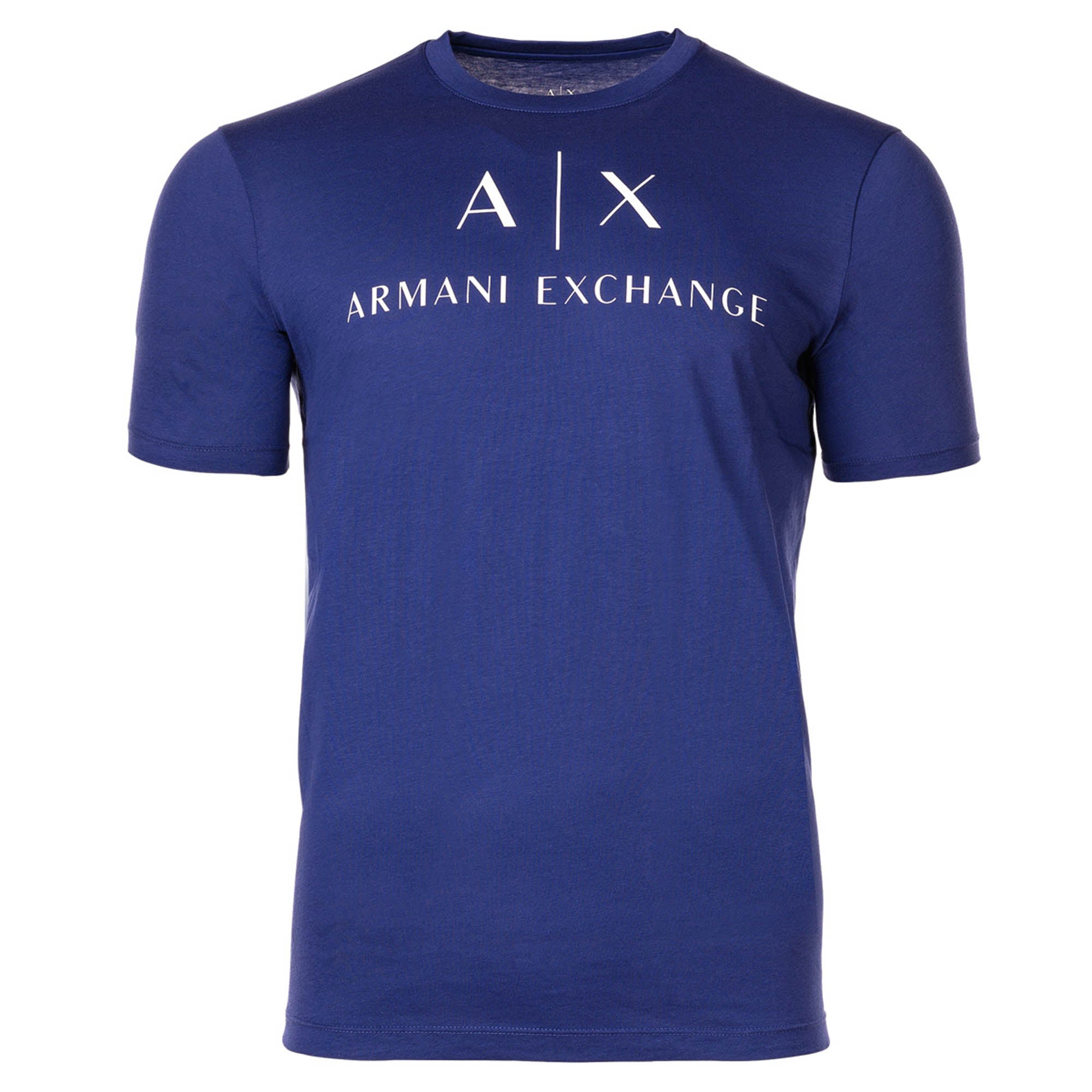 A|X ARMANI EXCHANGE Herren T-Shirt - Schriftzug, Rundhals, Cotton Stretch