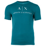 A|X ARMANI EXCHANGE Herren T-Shirt - Schriftzug, Rundhals, Cotton Stretch