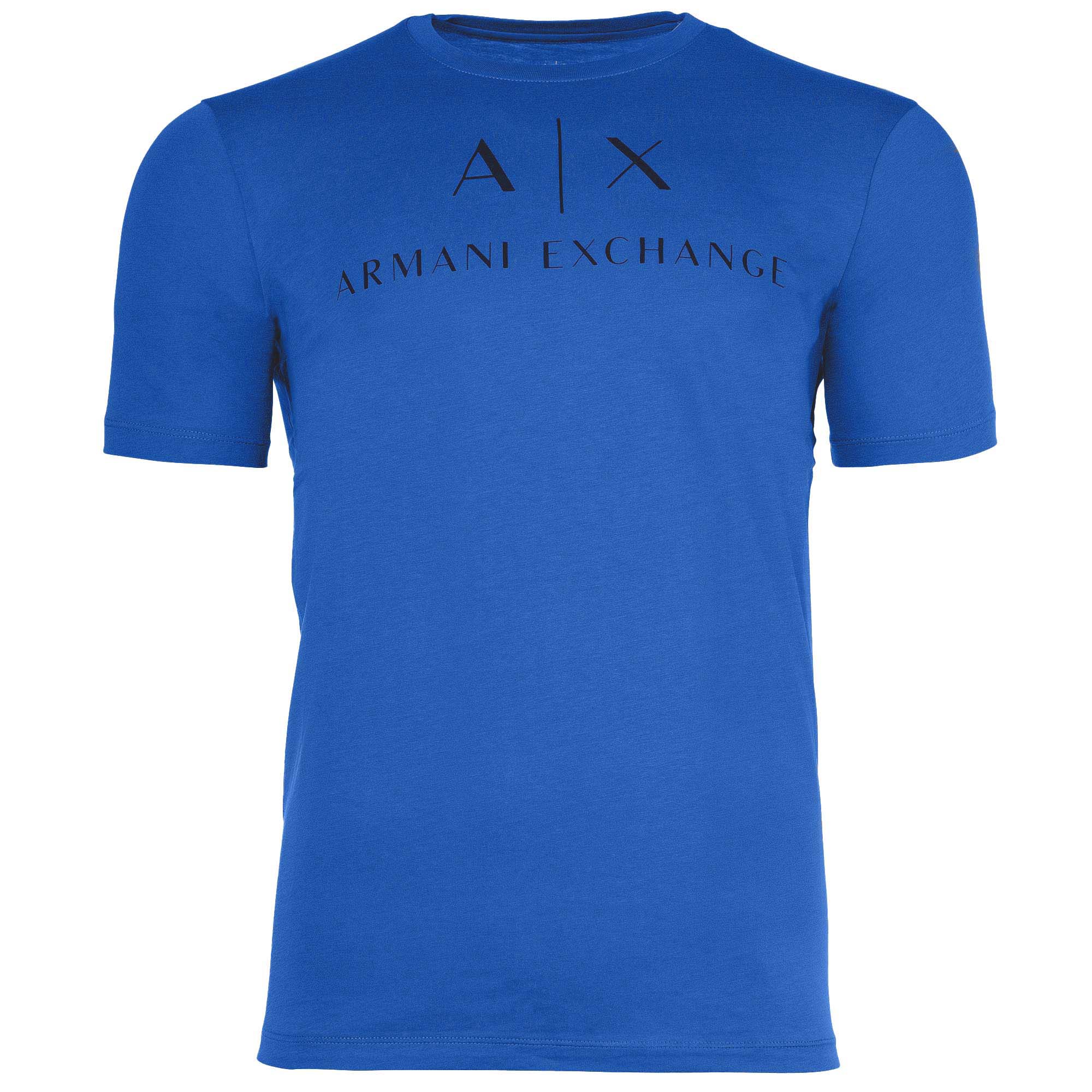 A|X ARMANI EXCHANGE Herren T-Shirt - Schriftzug, Rundhals, Cotton Stretch