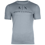 A|X ARMANI EXCHANGE Herren T-Shirt - Schriftzug, Rundhals, Cotton Stretch