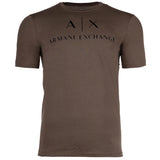 A|X ARMANI EXCHANGE Herren T-Shirt - Schriftzug, Rundhals, Cotton Stretch