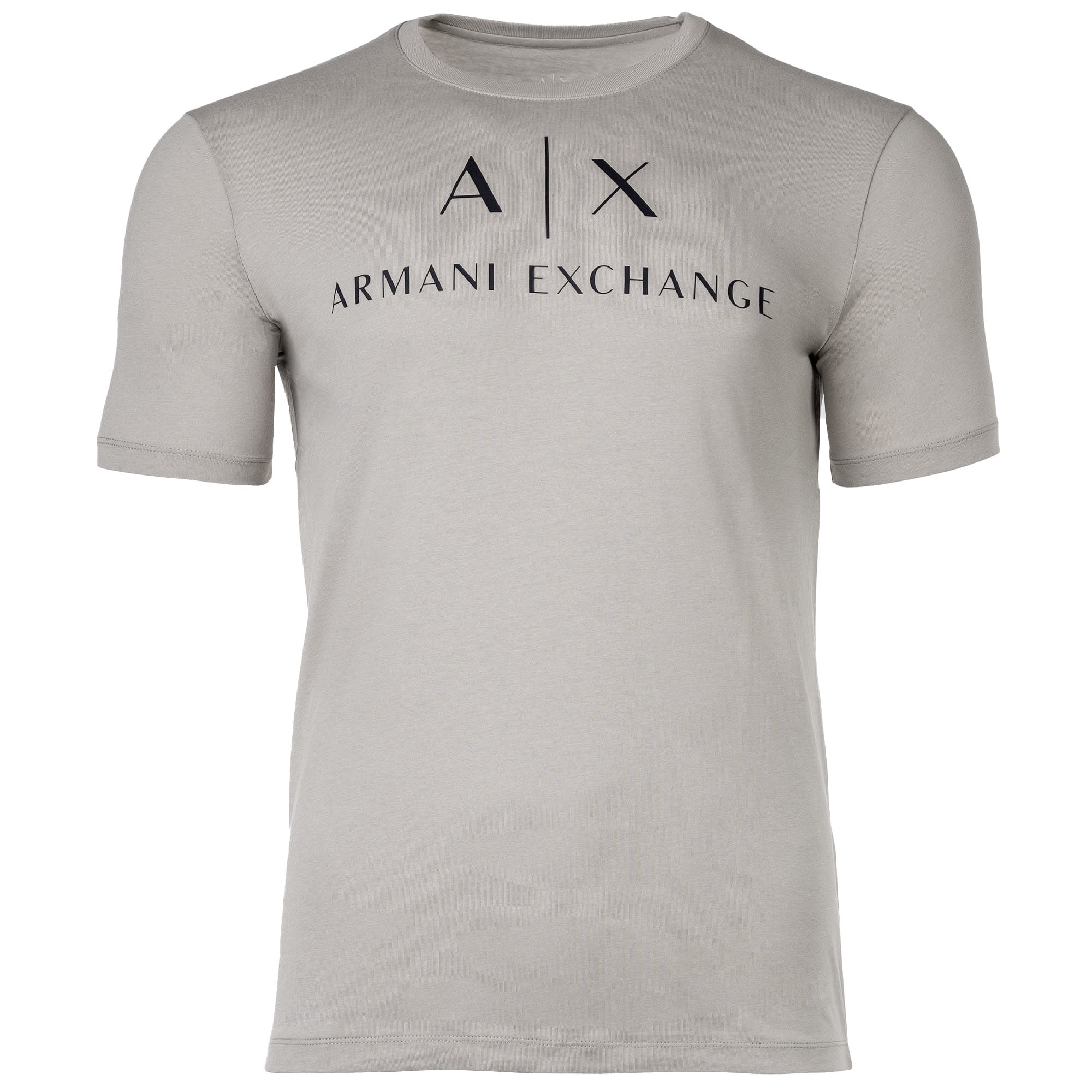 A|X ARMANI EXCHANGE Herren T-Shirt - Schriftzug, Rundhals, Cotton Stretch
