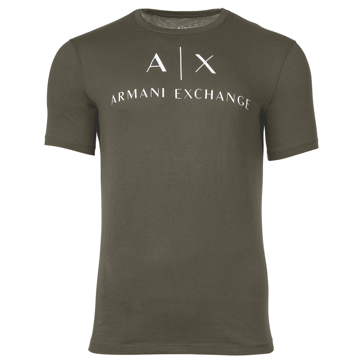 A|X ARMANI EXCHANGE Herren T-Shirt - Schriftzug, Rundhals, Cotton Stretch