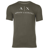 A|X ARMANI EXCHANGE Herren T-Shirt - Schriftzug, Rundhals, Cotton Stretch