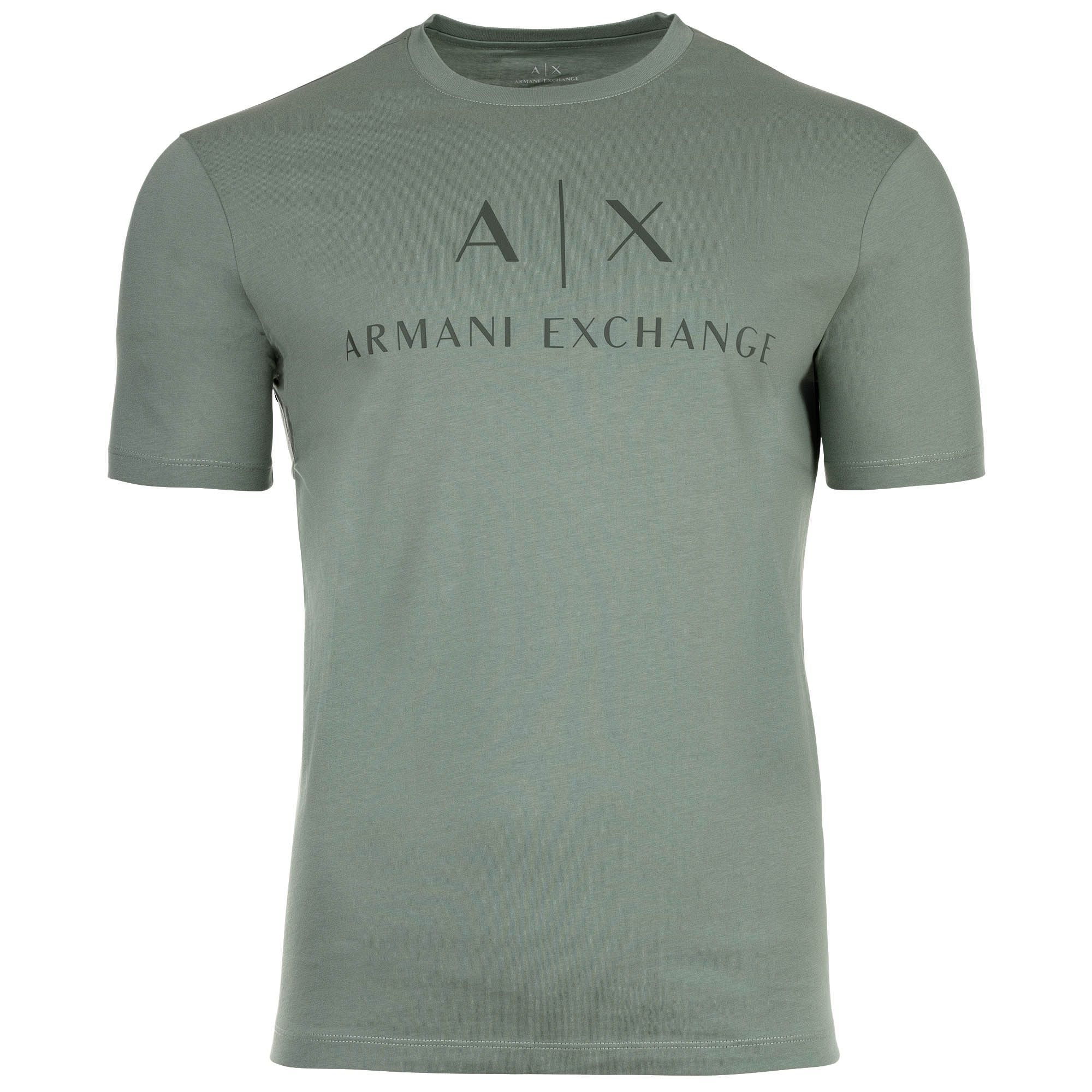 A|X ARMANI EXCHANGE Herren T-Shirt - Schriftzug, Rundhals, Cotton Stretch