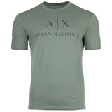 A|X ARMANI EXCHANGE Herren T-Shirt - Schriftzug, Rundhals, Cotton Stretch