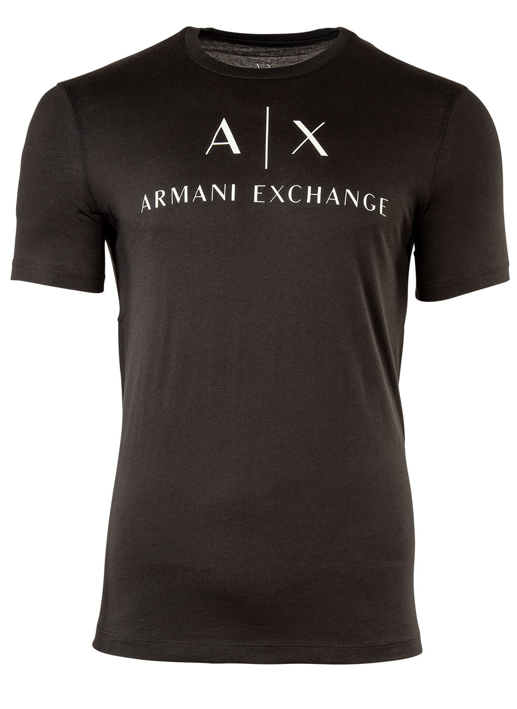 A|X ARMANI EXCHANGE Herren T-Shirt - Schriftzug, Rundhals, Cotton Stretch