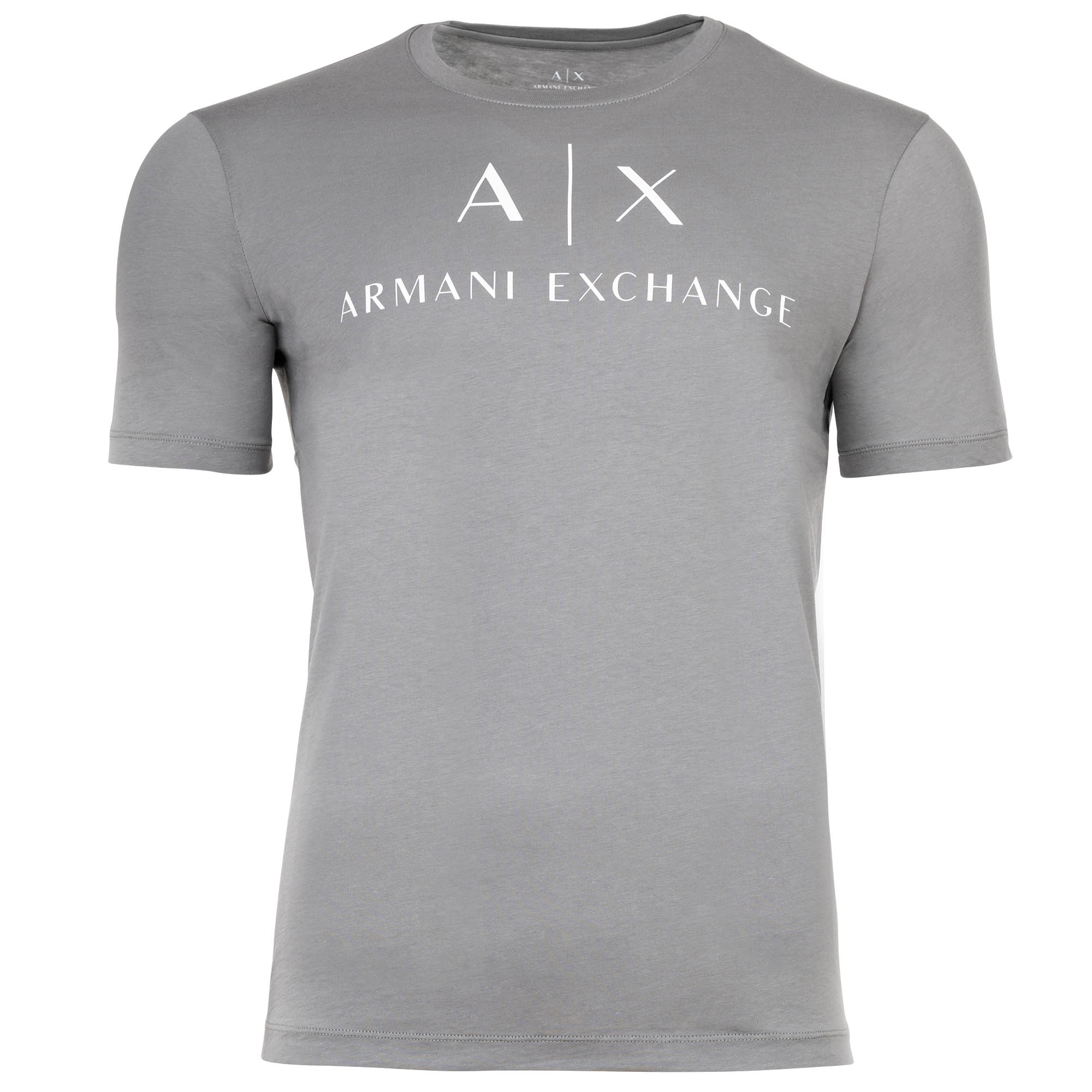 A|X ARMANI EXCHANGE Herren T-Shirt - Schriftzug, Rundhals, Cotton Stretch