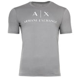A|X ARMANI EXCHANGE Herren T-Shirt - Schriftzug, Rundhals, Cotton Stretch