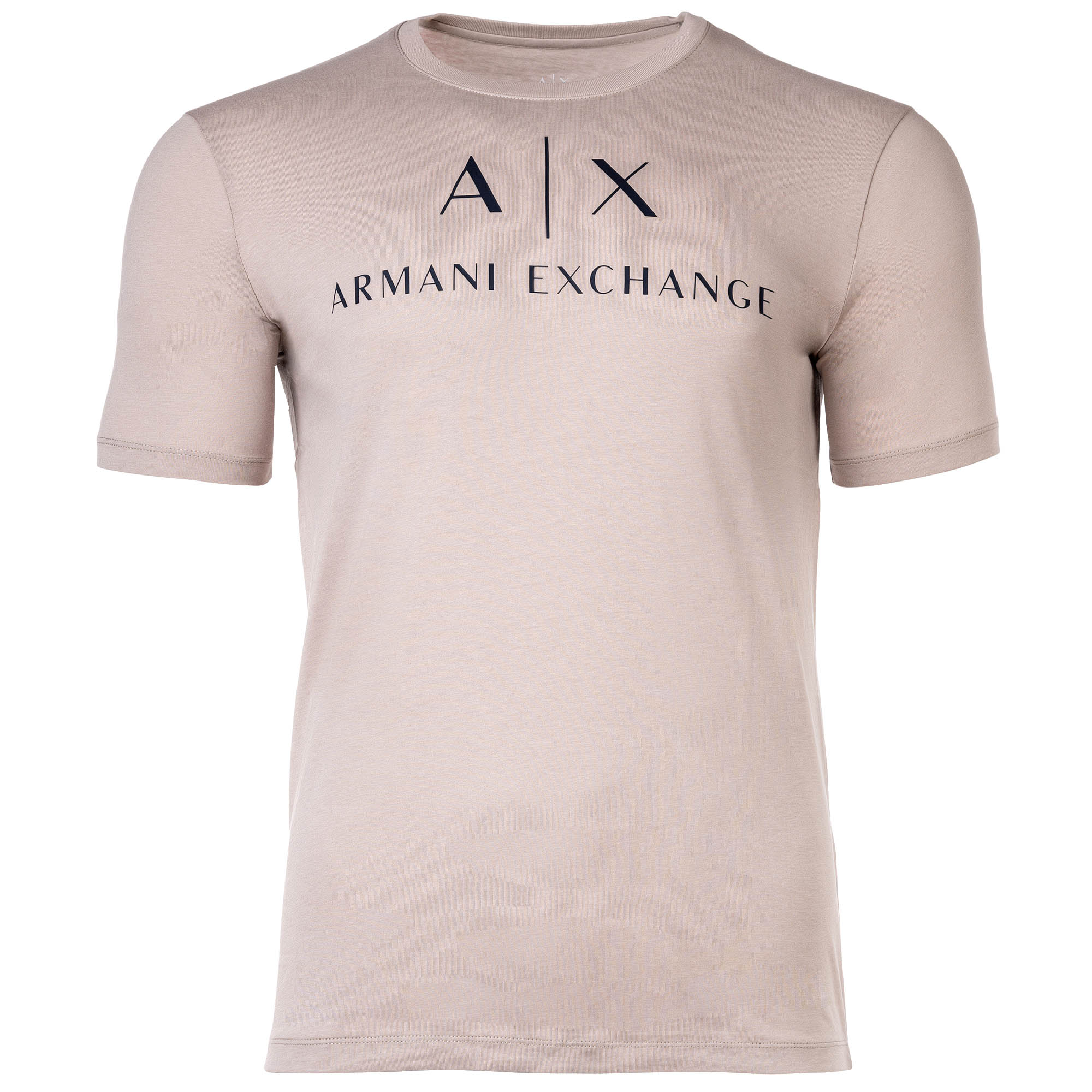 A|X ARMANI EXCHANGE Herren T-Shirt - Schriftzug, Rundhals, Cotton Stretch