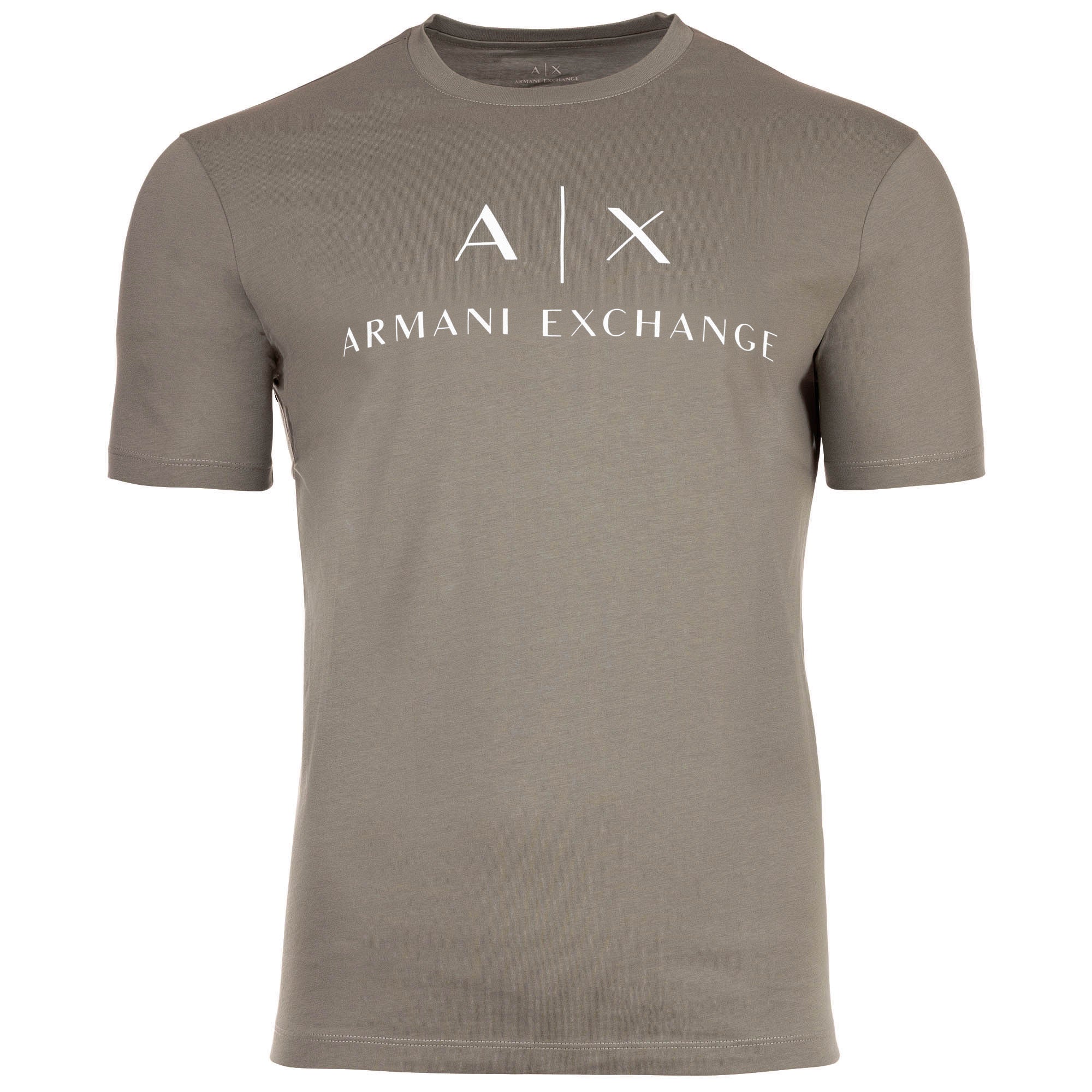 A|X ARMANI EXCHANGE Herren T-Shirt - Schriftzug, Rundhals, Cotton Stretch