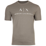 A|X ARMANI EXCHANGE Herren T-Shirt - Schriftzug, Rundhals, Cotton Stretch