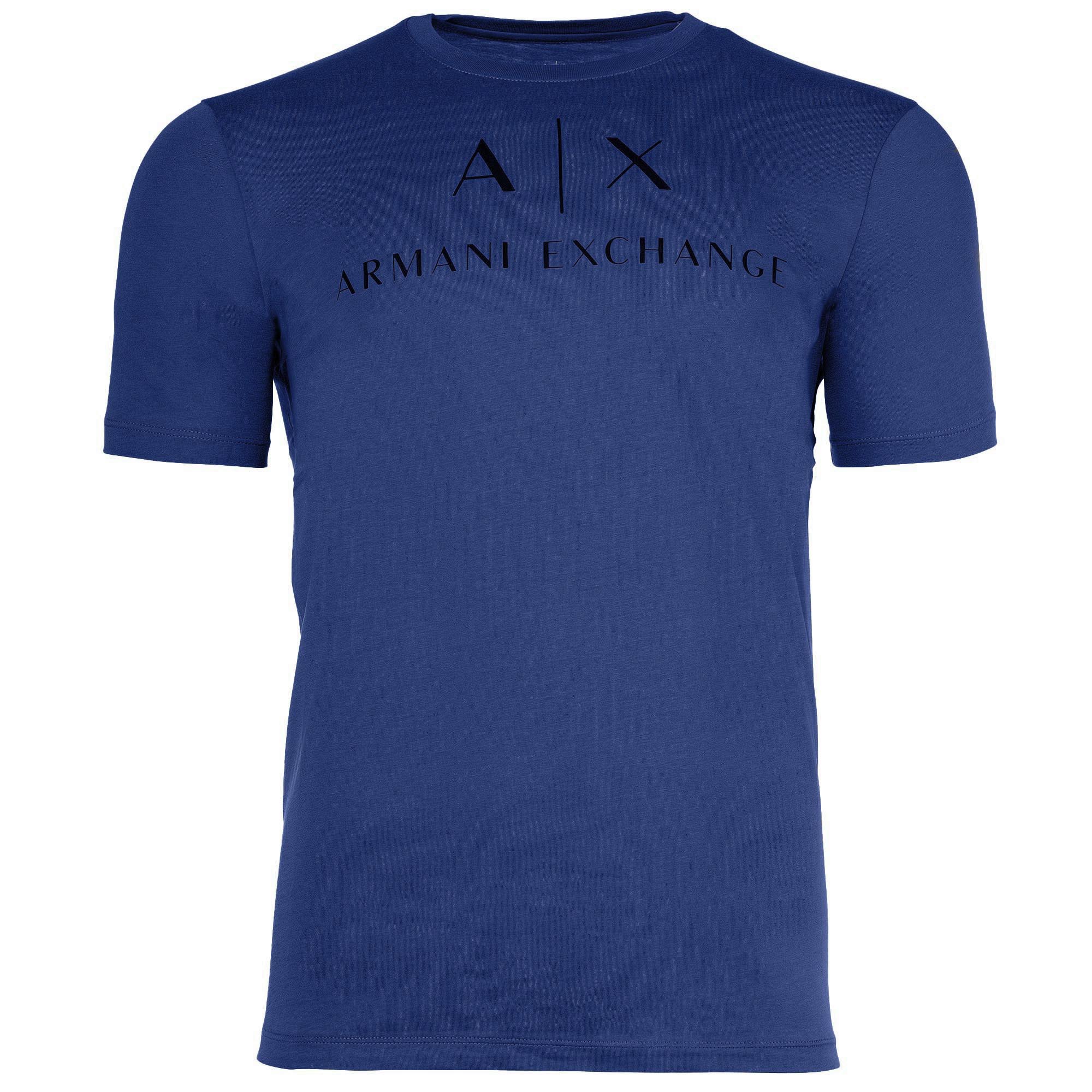 A|X ARMANI EXCHANGE Herren T-Shirt - Schriftzug, Rundhals, Cotton Stretch