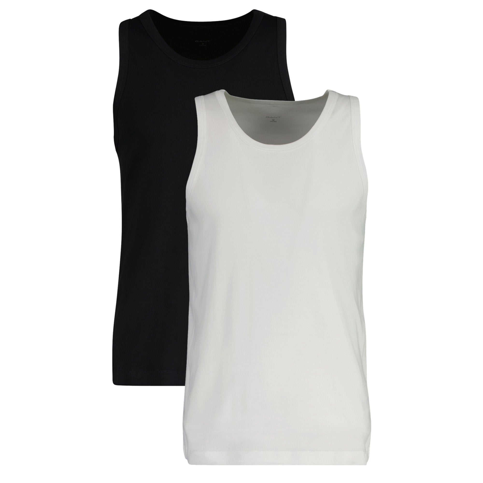 GANT men's vest, 2-pack - TANK TOP, round neck shirt, sleeveless, stretch cotton