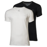 GANT Herren T-Shirt, 2er Pack - V-NECK T-SHIRT 2-PACK, V-Ausschnitt, kurzarm, Cotton