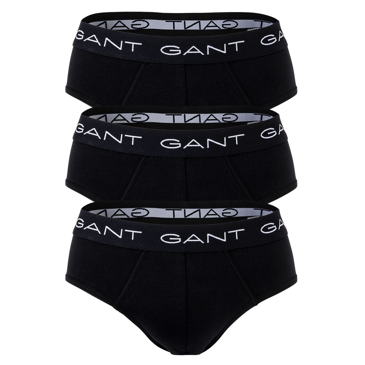GANT Herren Slips, 3er Pack - Brief 3-Pack, Slim Fit, Logo, Stretch Cotton, uni