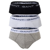 GANT Herren Slips, 3er Pack - Brief 3-Pack, Slim Fit, Logo, Stretch Cotton, uni