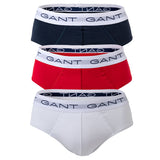 GANT Herren Slips, 3er Pack - Brief 3-Pack, Slim Fit, Logo, Stretch Cotton, uni