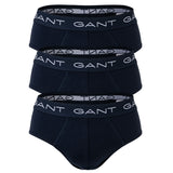 GANT Herren Slips, 3er Pack - Brief 3-Pack, Slim Fit, Logo, Stretch Cotton, uni
