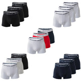 GANT Herren Boxershorts, 3er Pack - Trunks, Cotton Stretch, Logo, einfarbig