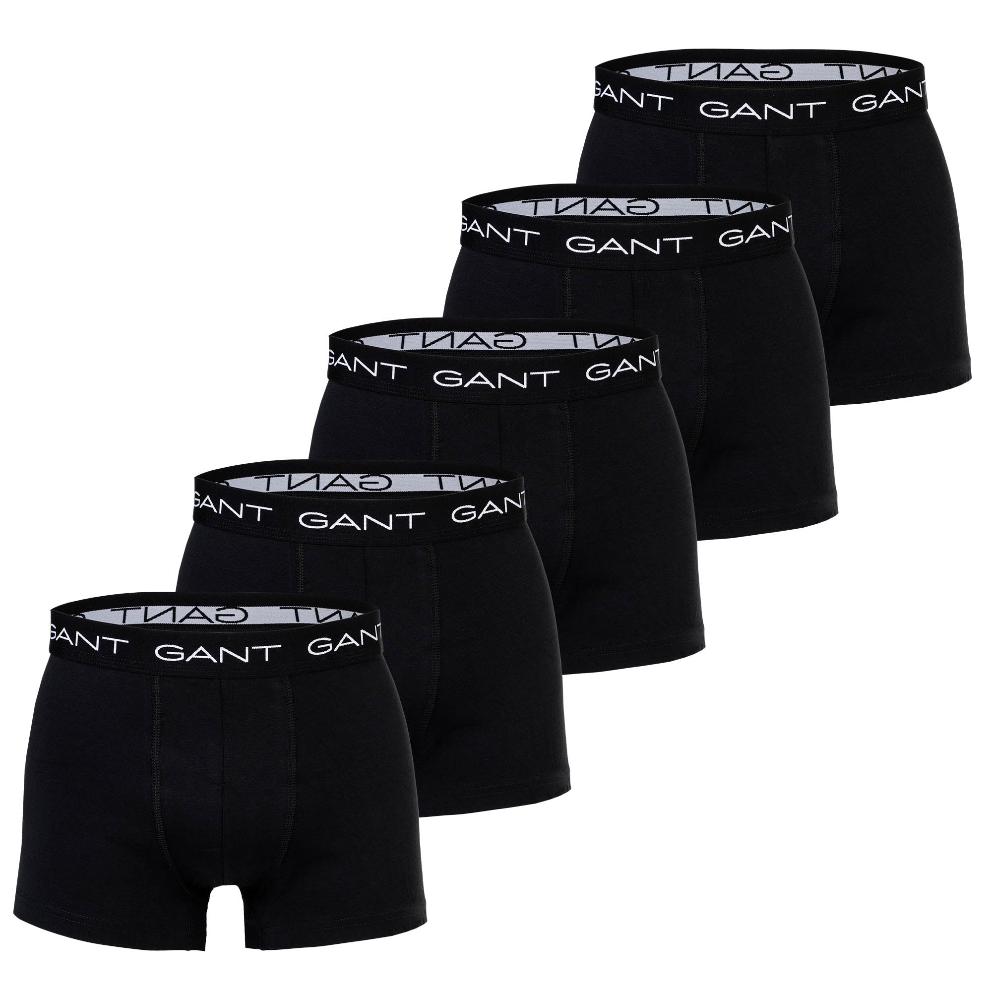 GANT Herren Boxershorts, 5er Pack - Core Trunk 5-Pack, Cotton Stretch, einfarbig