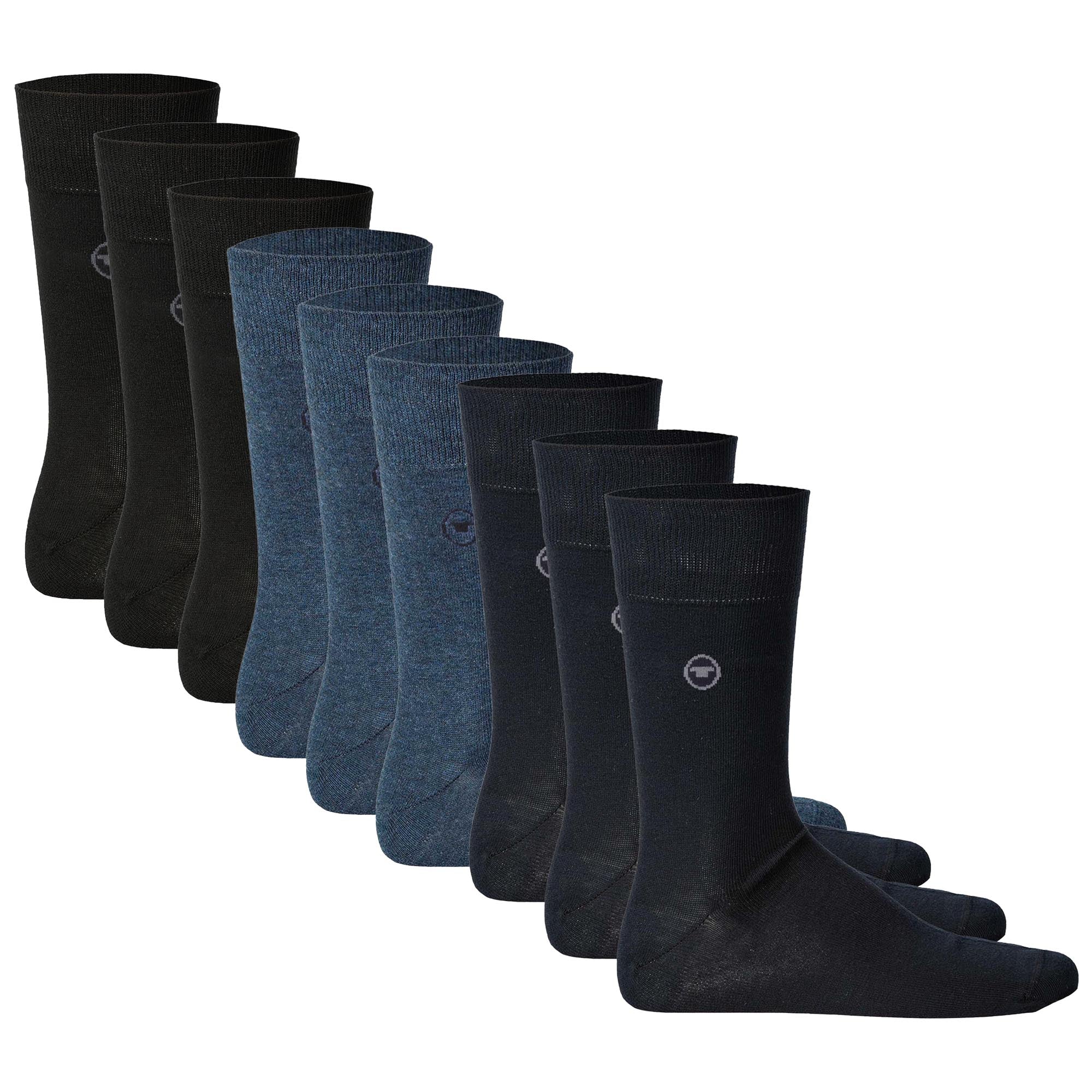 TOM TAILOR 9er Pack Herren Socken - Basic, einfarbig