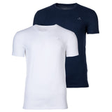 GANT Herren T-Shirt, 2er Pack - Rundhals, Crew Neck, kurzarm, Baumwolle
