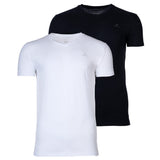 GANT Herren T-Shirt, 2er Pack - V-Ausschnitt, V-Neck, kurzarm, Baumwolle