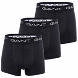 GANT Jungen Boxer Shorts, 3er Pack - Trunks, Cotton Stretch, einfarbig