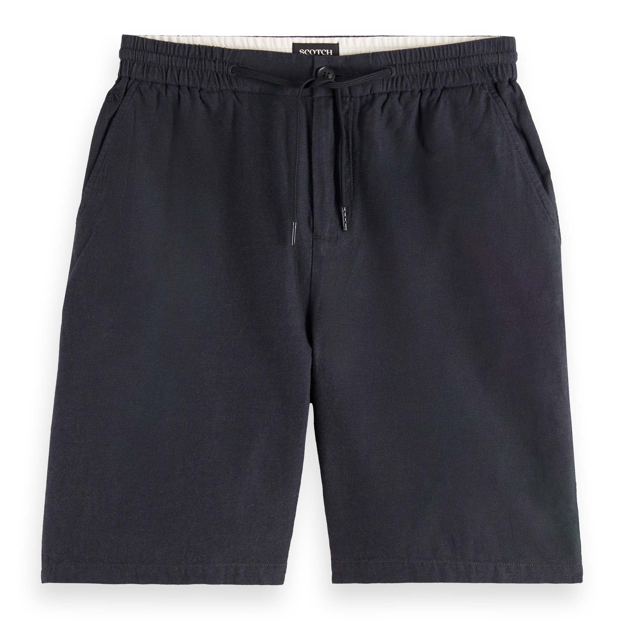 SCOTCH&SODA Herren Leinenshorts - Fave Cotton Linen, kurze Hose, einfarbig