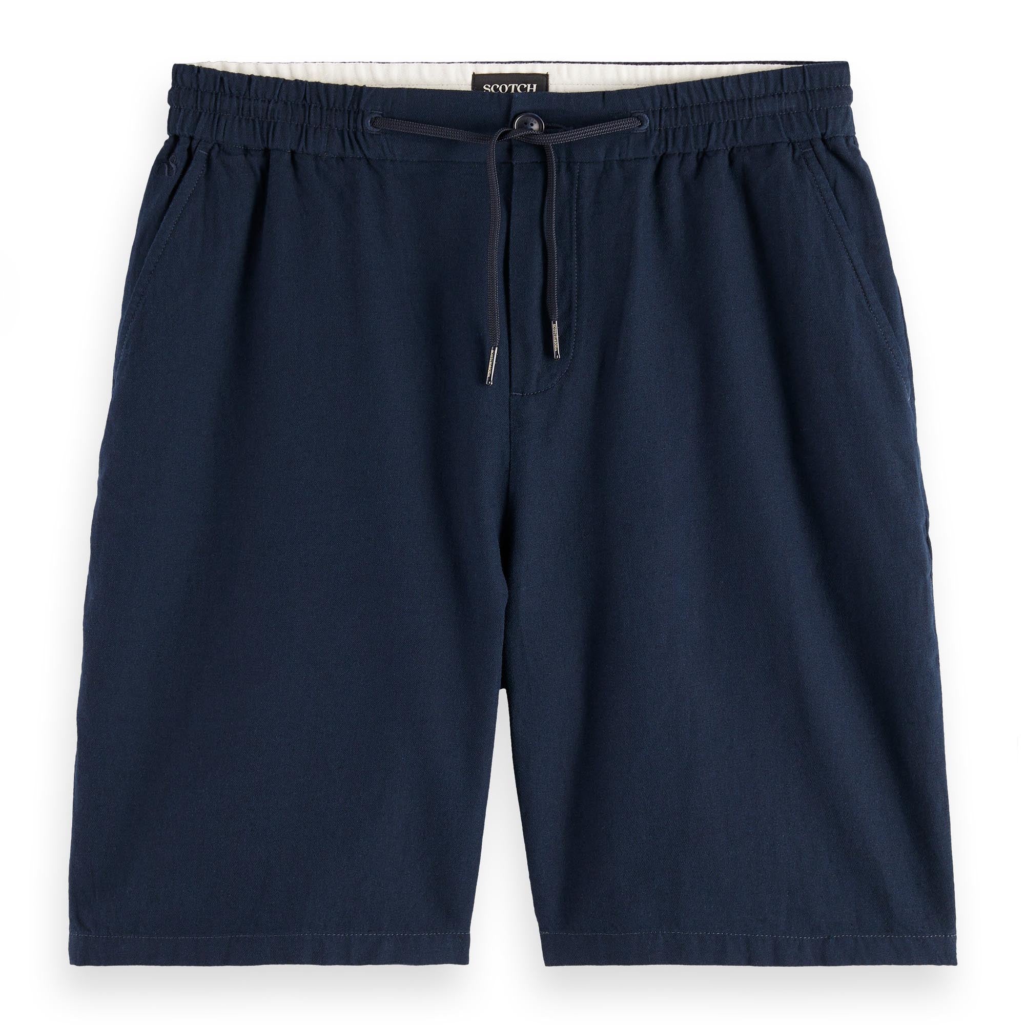 SCOTCH&SODA Herren Leinenshorts - Fave Cotton Linen, kurze Hose, einfarbig