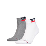 Levi's Unisex Sportsocken, Vorteilspack - Mid Cut SPRTWR, Logo, einfarbig
