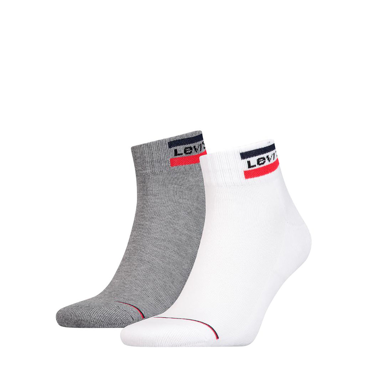 Levi's Unisex Sportsocken, Vorteilspack - Mid Cut SPRTWR, Logo, einfarbig