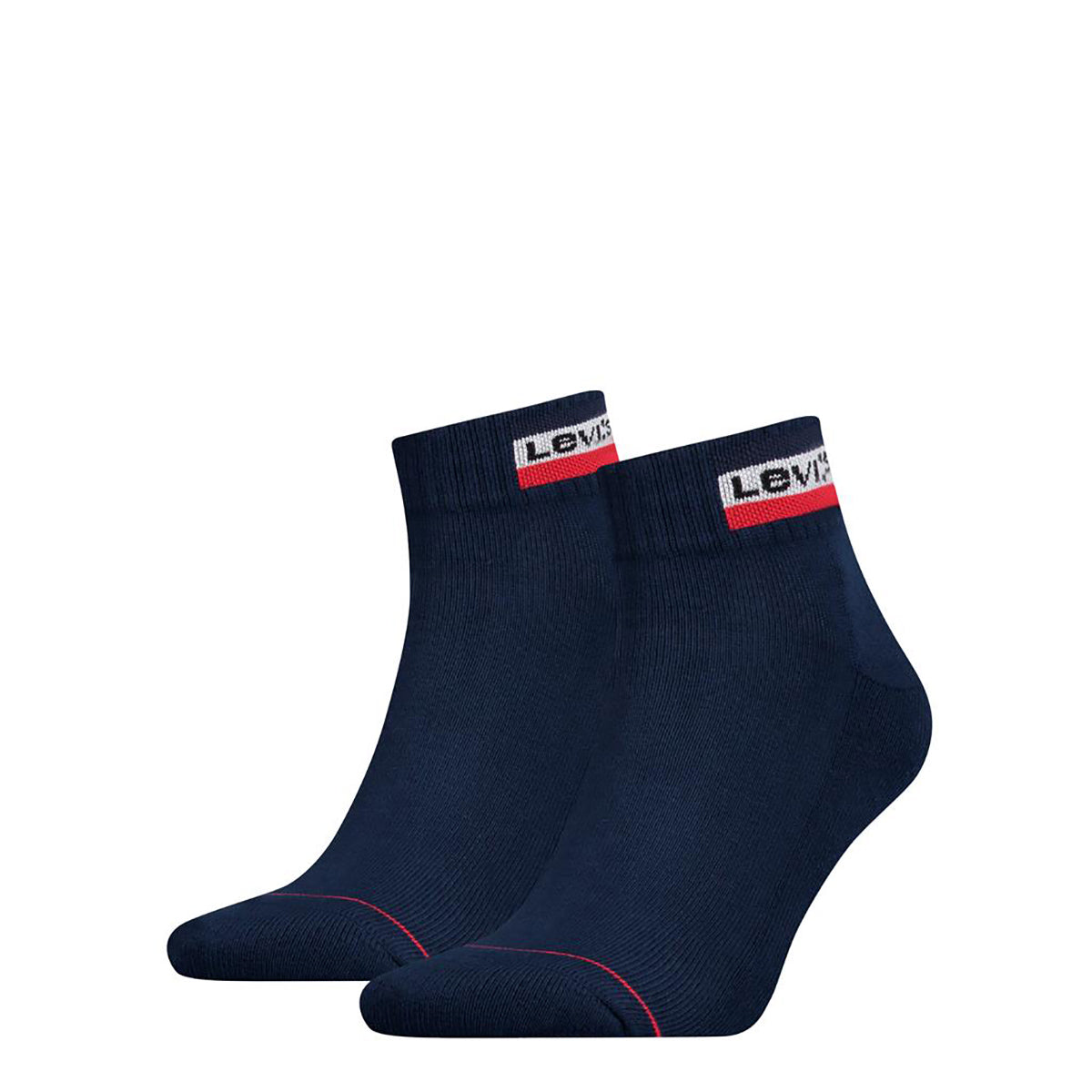 Levi's Unisex Sportsocken, Vorteilspack - Mid Cut SPRTWR, Logo, einfarbig