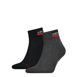Levi's Unisex Sportsocken, Vorteilspack - Mid Cut SPRTWR, Logo, einfarbig