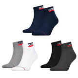 Levi's Unisex Sportsocken, Vorteilspack - Mid Cut SPRTWR, Logo, einfarbig