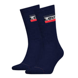Levi's Unisex Sportsocken, Vorteilspack - Regular Cut SPRTWR, Logo, einfarbig