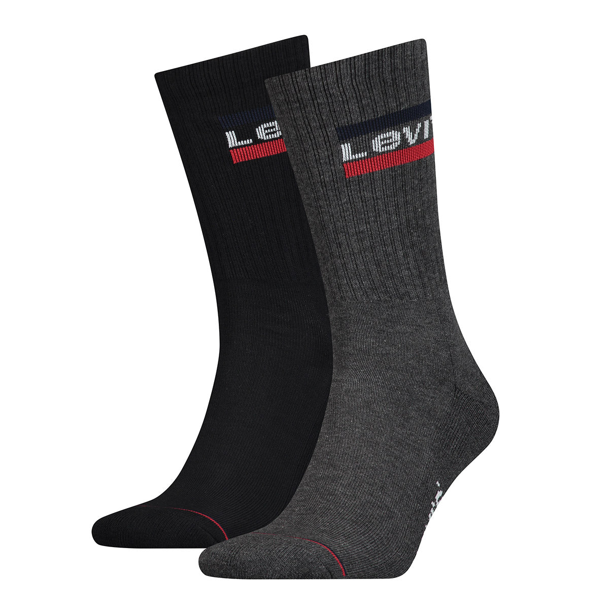 Levi's Unisex Sportsocken, Vorteilspack - Regular Cut SPRTWR, Logo, einfarbig