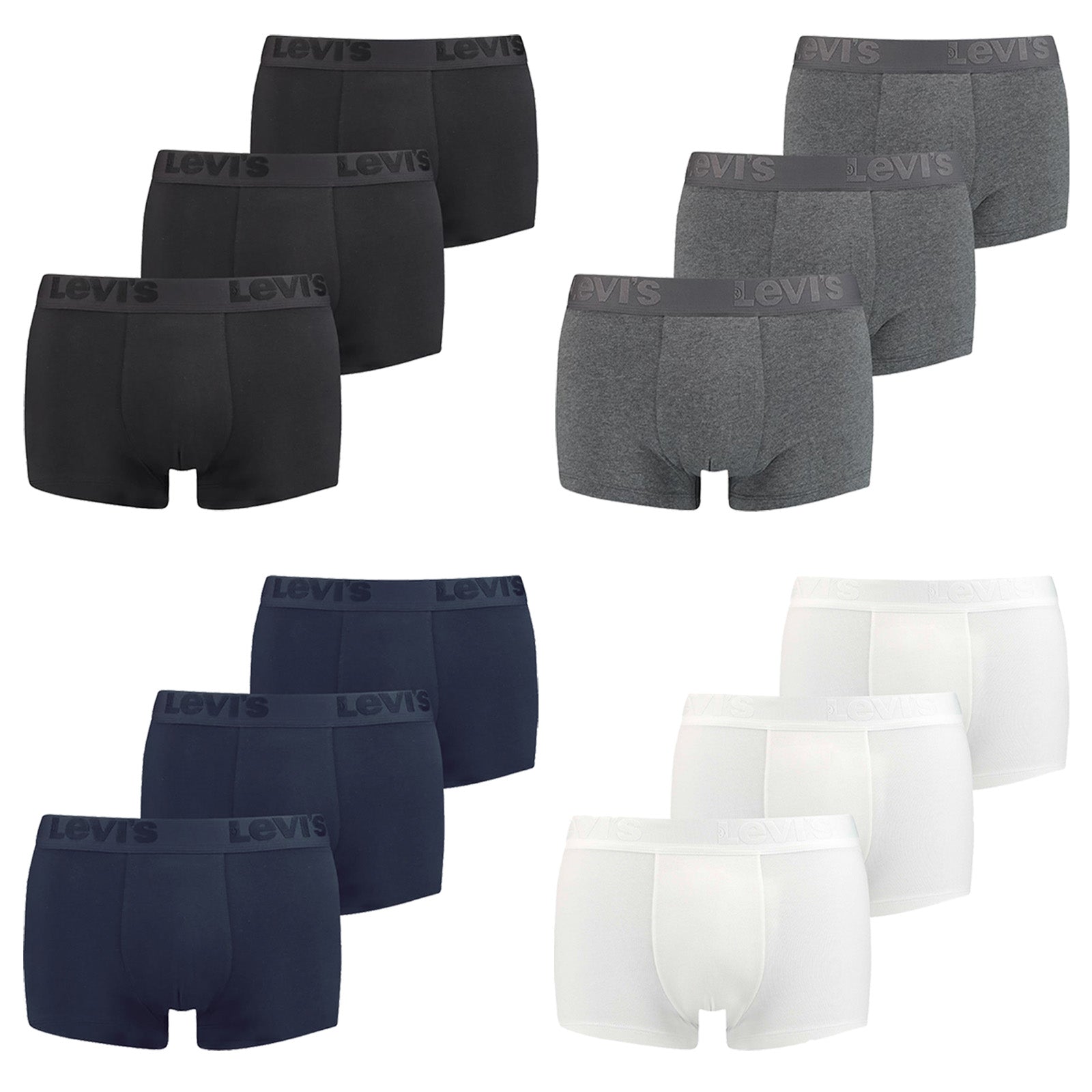 Levi's Herren Trunks, Vorteilspack - Premium Trunk, Cotton Stretch