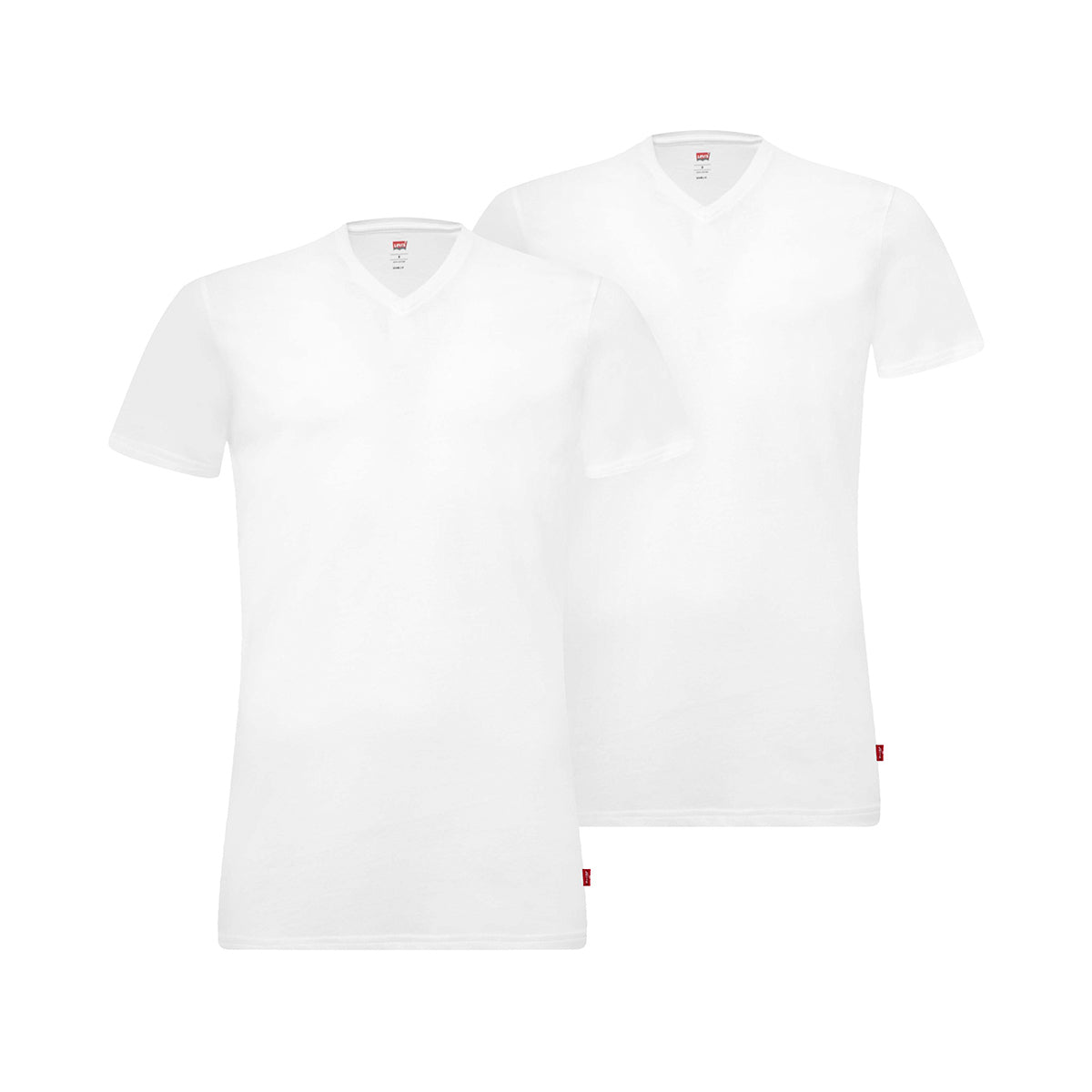 Levi's Herren T-Shirts, Vorteilspack - V-Ausschnitt, Kurzarm, einfarbig