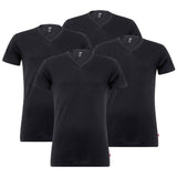 Levi's Herren T-Shirts, 4er Pack - V-Ausschnitt, Kurzarm, einfarbig