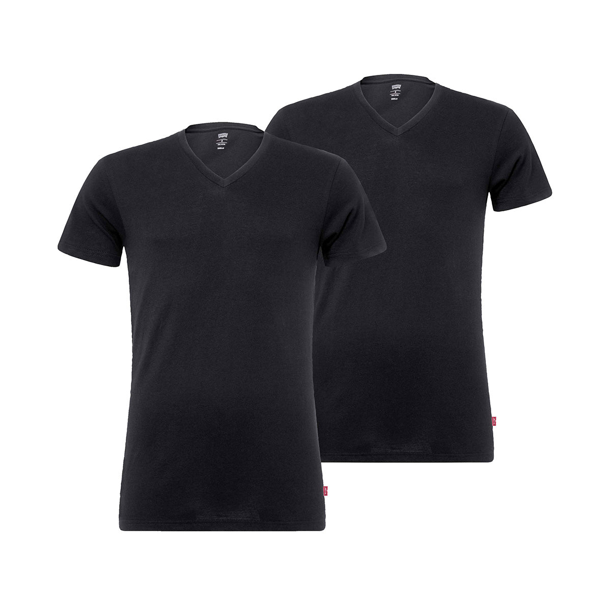 Levi's Herren T-Shirts, Vorteilspack - V-Ausschnitt, Kurzarm, einfarbig