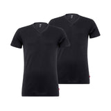 Levi's Herren T-Shirts, Vorteilspack - V-Ausschnitt, Kurzarm, einfarbig