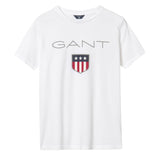 GANT Jungen T-Shirt - Teen Boys SHIELD Logo, Kurzarm, Rundhals, Baumwolle, uni