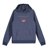 GANT Jungen Sweatshirt - Teen Boys SHIELD Hoodie, Kapuzen-Pullover, Logo, uni