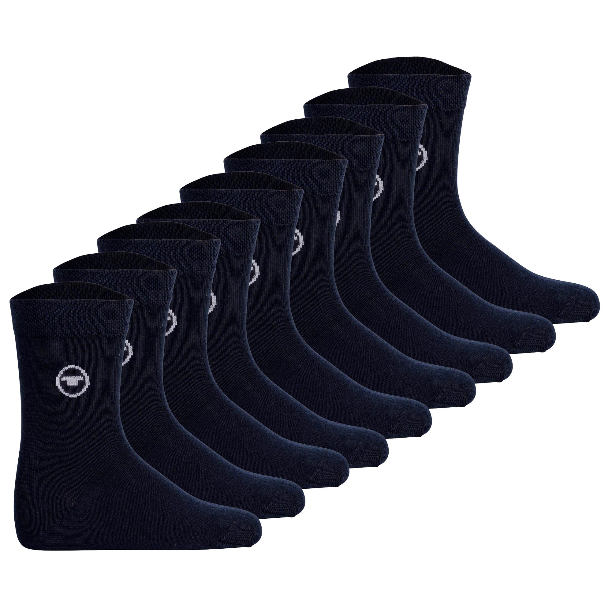 TOM TAILOR Unisex Kinder Socken, 9er Pack - Strümpfe, Baumwolle, Logo, einfarbig