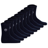 TOM TAILOR Unisex Kinder Socken, 9er Pack - Strümpfe, Baumwolle, Logo, einfarbig